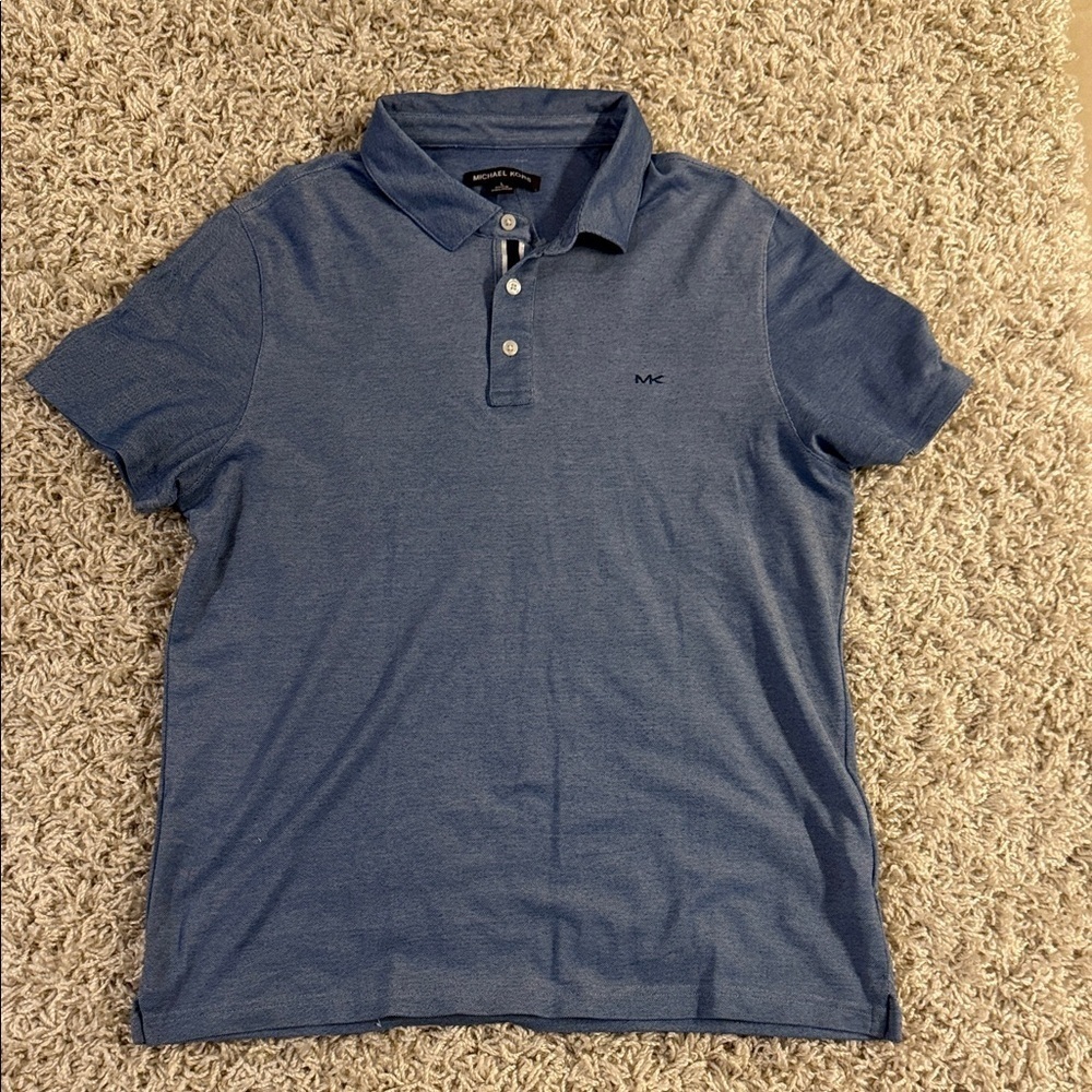 Michael Kors Classic Blue Polo Shirt size L